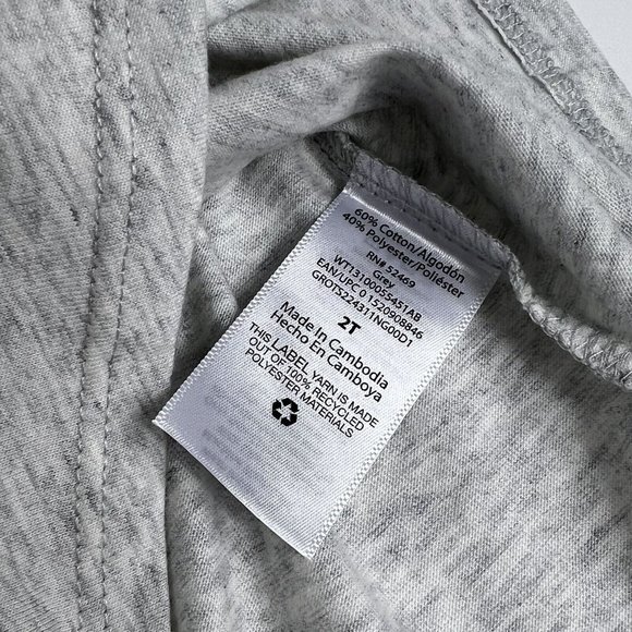 Way To Celebrate Valentine's Day T Shirt Sz 2T Conversation Hearts Grey Pink - Picture 14 of 14